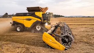 УБОРОЧНЫЙ ЗВЕРЬ | NEW HOLLAND CR11 + MacDon FD250 15.2m | NH T7.340HD + PERARD Interbenne 30
