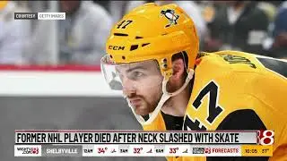 Hockey neck guards selling fast at local store