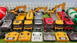 Rc truck konstruksi, truck trailer, truk molen, excavator, dump truck, mixer truck, rc jeep
