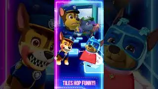 Paw Patrol Cursed Chase ☠️ X Coffin Dance Meme -- Tiles Hop Music Game #shorts