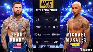 Шон Брэди против Майкла Моралеса. Полный бой UFC 322