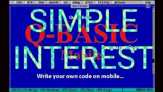 write a program to calculate simple interest QBASIC program 