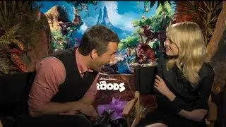 Emma Stone, Ryan Reynolds, Nicolas Cage - The Croods Interviews!