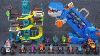 Hot Wheels Collection Unboxing Review ASMR | Hot Wheels Monster Trucks Epic Loop Challenge Playset