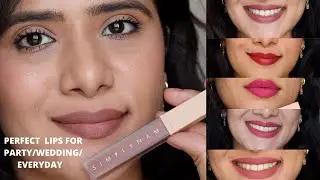 SIMPLY NAM Lipsticks swatches and review| Real swatches in natural light | DrSmileup|