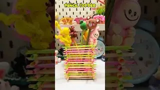 Diy pencil topper | How to make clay craft | #diy #craft #clay #teddy #ytshorts