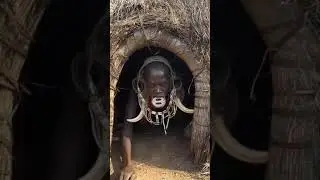 Traditional Horn on Head #tribe #traditionallife #triballife