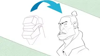 Drawing a Japanese Samurai Character | Semi-Disney Style Sketch ✏️🎨🔥
