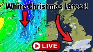 [🔴LIVE] White Christmas LATEST! Bitterly Cold and Snowy End To December?