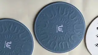 Custom Embossed & Foil Stamped Coasters ✨ by Chiyuan Printing💯 Premium Look | Brand Custom | Fast