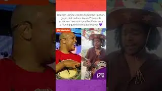 Charlles Junior, do Samba London, com o primeiro banjo do Anderson Leonardo! 💜