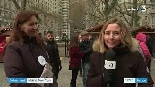 L'inauguration du marché de Noël alsacien à New York