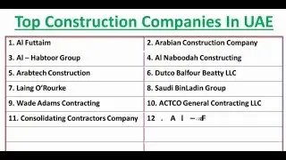 Top construction companies in Dubai