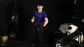 Cardio Kick Boxing Drill : Front Kick, Jumping Jacks, Punches