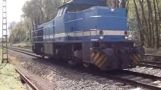 Blue G1206 BB Diesel Locomotive Vossloh at Ratingen-Lintorf Germany 27.4.2017