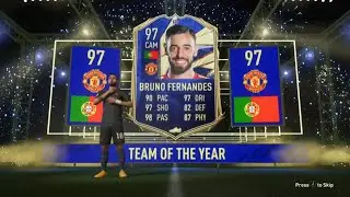 FIFA 21 - TOTY Bruno Fernandes in a 50k pack!!!