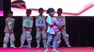 Ramanand English school Annual Function 2025-26  Theme-Social media mobile awareness
