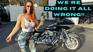 Harassed by a Harley Snob!-  HARLEY ROADGLIDE BUILD PT.1