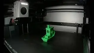 First print 3D Benchy in Bambu Lab Green PLA