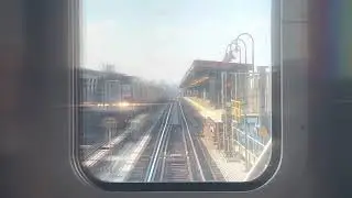 R160A J train from Broadway Junction to Chauncey street Front View (One stop with track switch)