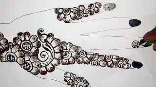 Beautiful&attractive back hand flower shading mehndi tutorial🌸|mehndi 2021🌸|Gayu's mehndi Art&hearts;️