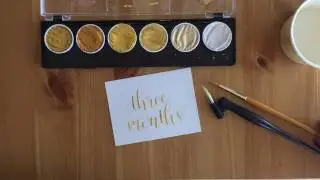 Using the FineTec palette for pointed pen calligraphy
