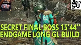 Long Gunlance Endgame Wyrmstake Build VS HR7 Secret Boss. First Kill. 15m44s