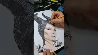 Malificent mixed media art by Danny Colbath #malificent #disney #princess #foryou #artist
