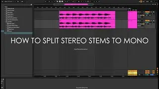 How To Split Stereo Tracks To Mono In Ableton Live