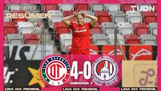RESUMEN Y GOLES | Toluca vs Atlético de San Luis | Liga MX Femenil - Jornada 7 Clausura 2026 | TUDN