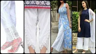 Latest Top Beautiful White Trouser Designs 2019/Top Designer Trouser Design