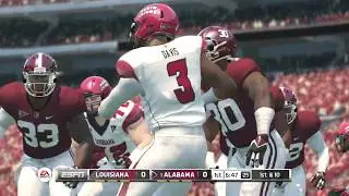 NCAA Football 19 NCAA Football 14 2018 2019 Rosters, (Gameplay), Louisiana vs Alabama