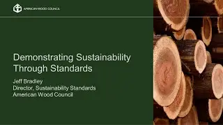 Demonstrating Sustainability Through Standards