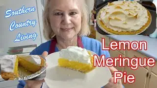 Lemon Meringue Pie  --  Smooth, Tart Lemon Filling With Light and Fluffy Meringue