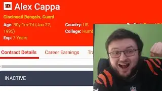 BENGALS FAN REACTS TO THE BENGALS RELEASING ALEX CAPPA!!!! LETS FREAKING GO!!!!