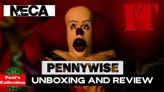 NECA Pennywise IT 1990 Mini Series Retro Clothed Unboxing and Review