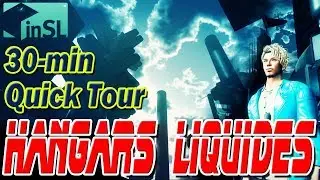 Second Life Cyberpunk City ✨ Hangars Liquides built by Djehan Kidd (30-min Quick Tour)