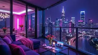 🌿 Gentle Spring Rain Cyberpunk Lofi Chill