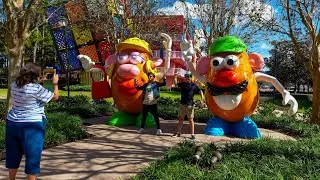 Taking Pictures And Pin Trading Around Pop Century And Art Of Animation!
