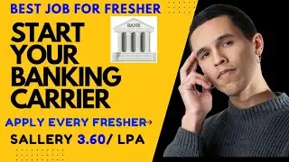 Freaher ke liye best banking job best job for fresher  bank me job kese kre #banker #bankjobs 