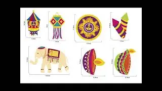 Custom #Happy #Diwali #Banners #Flags #Hindu #Paper #Garland for #Festival #of #Lights #Party #Decor