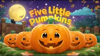 Five Little Pumpkins Song | Cute Halloween Kids Rhyme | Sing Along