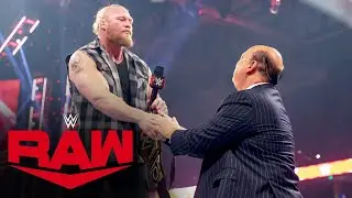 Брок Леснар воссоединяется с Полом Хейманом в качестве чемпиона WWE: Raw, 3 января 2022 г.