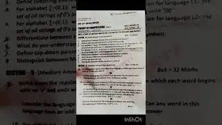 BG 5th SEMESTER THEORY OF COMPUTATION (BCA) paper #kashmiruniversity #hardworkworks