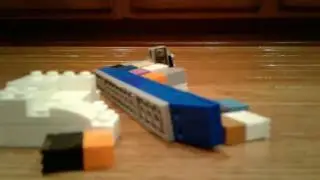 Lego Cargo Ship Hits Iceberg