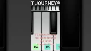 CJ Whoopty song easy piano tutorial | #pianistjourney #pianotutorial #piano #howtoplay #pianosolo