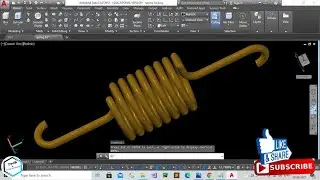 3D Spring Design in AutoCAD || 3D Modelling spring in AutoCAD 3D || how to make 3D spring in AutoCAD