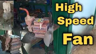 Super Speed Fan⚡How To Make Fan || Motor Se Fan Kaise Banaye