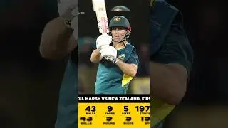 Australia&rsquo;s Win | NZ vs AUS 1st T20I Highlights| Mitchell Marsh&rsquo;s 43-Ball 85 Secures #shorts