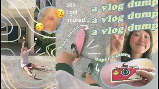 ★ vlog dump ★ got a penny board, paper camera & chopped my hair off AGAIN 🥴